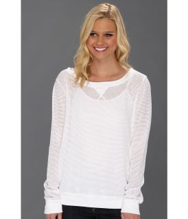 Michael Stars Mesh Sweatshirt Womens Sweatshirt (White)