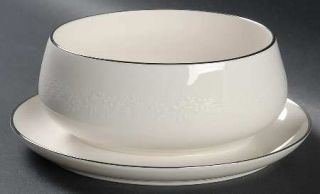 Noritake Montblanc Gravy Boat with Attached Underplate, Fine China Dinnerware  