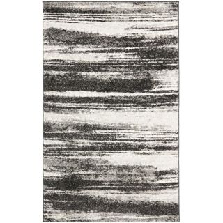 Deco Inspired Dark Grey/ Light Grey Rug (4 X 6)