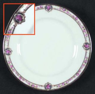 Fraureuth 22515 (No Verge) Bread & Butter Plate, Fine China Dinnerware   Pink Ro