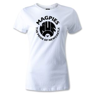 hidden Newcastle United Magpies Pride Womens T Shirt (White)