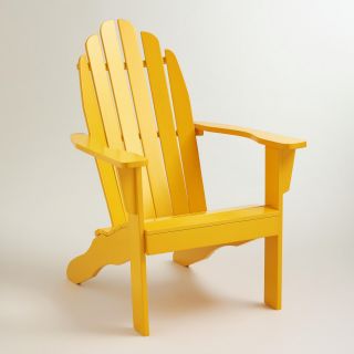 Golden Rod Yellow Classic Adirondack Chair   World Market