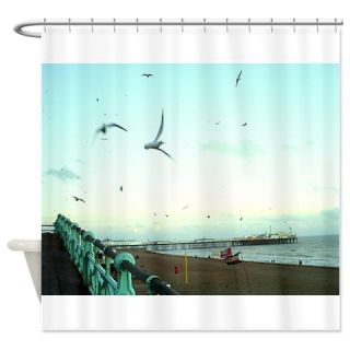  Brighton Beach, UK Shower Curtain  Use code FREECART at Checkout
