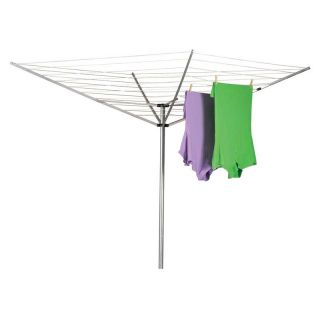 Household Essentials 1600 12 Line Outdoor Umbrella Clothesline Multicolor   1600