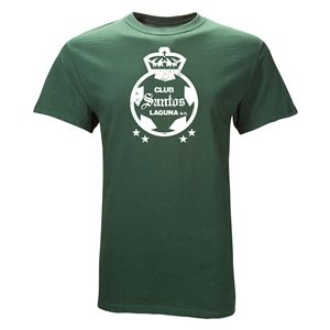 Euro 2012   Santos Laguna Distressed T Shirt (Dark Green)