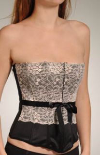 Grenier 6148b Satin And Floral Lace Corset