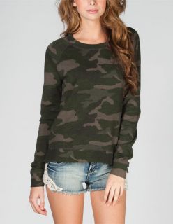 Blakely Womens Sweatshirt Camo Green In Sizes X Small, Medium, X Large,