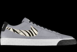 Nike Blazer Low Premium iD Custom Mens Shoes   Grey