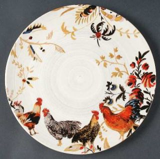 Williams Sonoma Rooster Francais Dinner Plate, Fine China Dinnerware   Rooster A