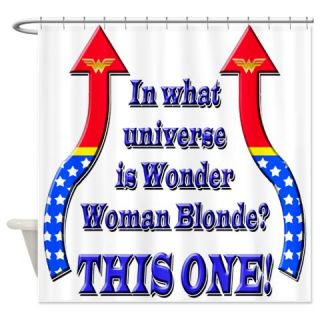  Blonde Wonder Woman Shower Curtain  Use code FREECART at Checkout