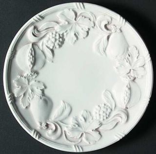 Pier 1 Pomegranate Bread & Butter Plate, Fine China Dinnerware   Embossed Fruits