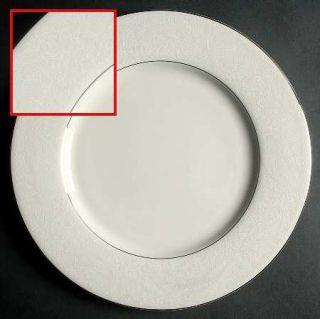 Shenango Bridal Veil Dinner Plate, Fine China Dinnerware   White Paisley Filigre