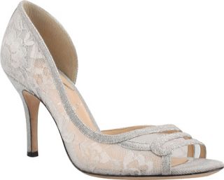 Womens J. Renee Alameda   Silver Fabric High Heels