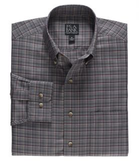 Traveler Long Sleeve Medium Check Buttondown Sportshirt JoS. A. Bank