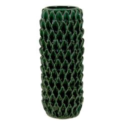 Urban Trends Collection Green Ceramic Vase (8 inches deep x 20 inches highDoes not hold water UPC 877101780267 CeramicSize 8 inches deep x 20 inches highDoes not hold water UPC 877101780267)