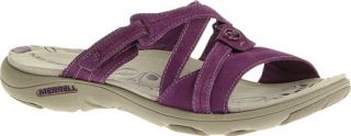 Womens Merrell Sway Nubuck   Dark Purple Sandals