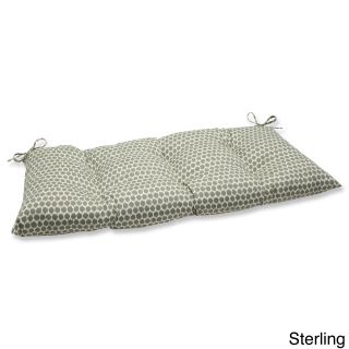 Pillow Perfect Seeing Spots Wrought Iron Loveseat Outdoor Cushion
