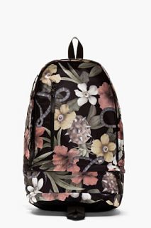 Surface To Air Black And Khaki Aloha Print Backpack