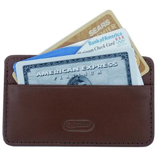 Leatherbay Antique Tan Leather Card Holder