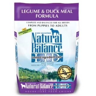 L.I.D. Limited Ingredient Diets Legume & Duck Meal Dry Dog Food, 5 lbs.