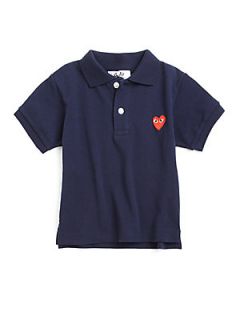 Comme des Garcons Play Toddlers & Little Kids Heart Emblem Polo Shirt   Navy