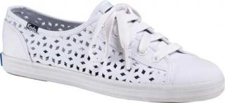 Womens Keds Rally Perf Canvas   White Perf Canvas Casual Shoes