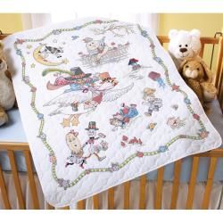 Mary Engelbreit Mother Goose Crib Cover Stamped Cross Stitch