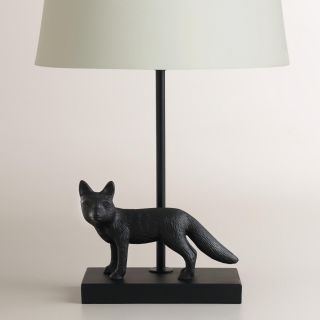 Metal Fox Accent Lamp Base   World Market