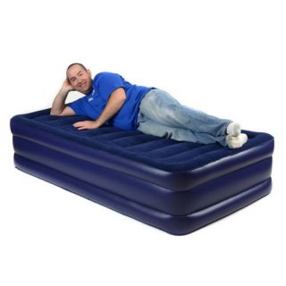 Smart Air Beds BD 132 Deluxe Flock Top Raised Air Bed Multicolor   BD 1322F,
