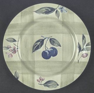 Nikko Summer Dance Salad/Dessert Plate, Fine China Dinnerware   Green Background