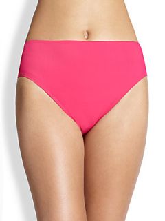 Gottex Swim Lattice High Waisted Bikini Bottom   Rose Pink