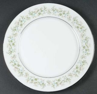 Noritake Savannah (Rim, Platinum) Dinner Plate, Fine China Dinnerware   Multicol