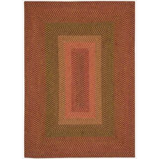 Nourison Hand woven Craftworks Braided Sunset Multi Rug (23 X 39)