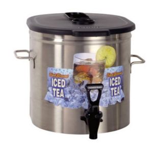 BUNN O Matic TDO 3.5 Iced Tea Dispenser, Oval, Brew Through Plastic Lid, 3.5 Gallon
