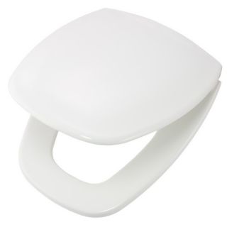 Bemis 1240205000 Eljer Emblem Elongated Closed Front Plastic Toilet Seat White