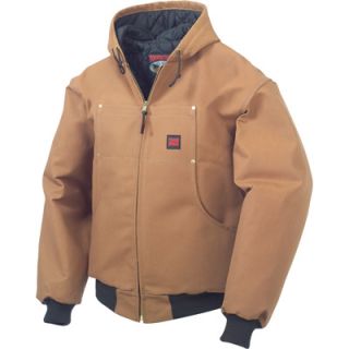 Tough Duck Hooded Bomber   S, Brown