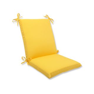 Pillow Perfect Outdoor Yellow Squared Corners Chair Cushion (YellowClosure Sewn Seam ClosureEdging Knife EdgeUV Protection Yes Weather Resistant Yes Care instructions Spot Clean or Hand Wash Fabric with Mild Detergent. Dimensions (Seat Portion) 16.5