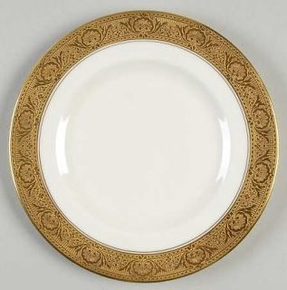 Royal Worcester C1393 Bread & Butter Plate, Fine China Dinnerware   Gold Encuste