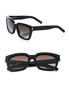 Saint Laurent Bold Square Unisex Sunglasses   Black