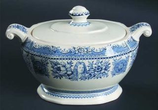 Wedgwood Yale University Blue (Not Embossed) Sugar Bowl & Lid, Fine China Dinner