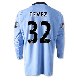 Umbro Manchester City 12/13 TEVEZ LS Home Soccer Jersey
