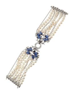 Pearl Beaded Tanzanite Bracelet