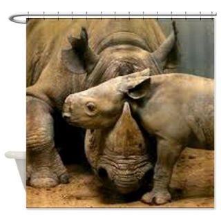  Rhino Hug Shower Curtain  Use code FREECART at Checkout