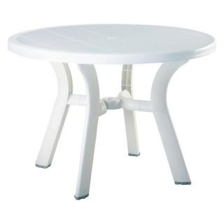 Compamia ISP146 WHI Truva Resin Round Dining Table   White   ISP146 WHI