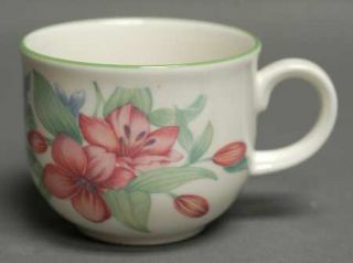Royal Doulton Carmel Flat Cup, Fine China Dinnerware   Expressions Line    Flora