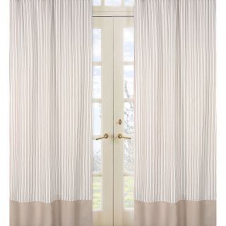 Little Taupe Stripe 84 inch Curtain Panel Pair (Taupe and Off whiteConstruction Rod pocketPocket measures 1.5 inchesLining NoneDimensions 42 inches wide x 84 inches long eachMaterials CottonCare instructions Machine washableThe digital images we dis