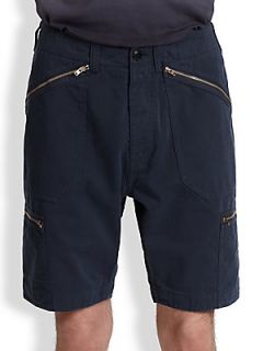 YMC Garment Dyed Punk Shorts   Navy