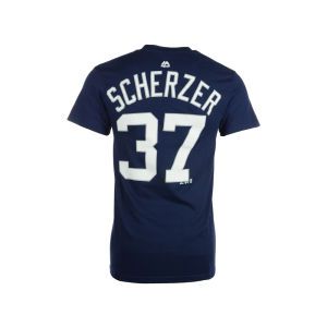 Detroit Tigers Max Scherzer Majestic MLB Official Player T Shirt
