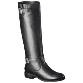 Womens Mossimo Supply Co. Rylee Genuine Leather Tall Boot   Black 6.5
