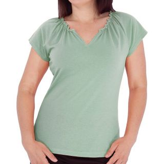Royal Robbins Tadmor Shirt   Organic Cotton  Short Sleeve (For Women)   GRASS (M )